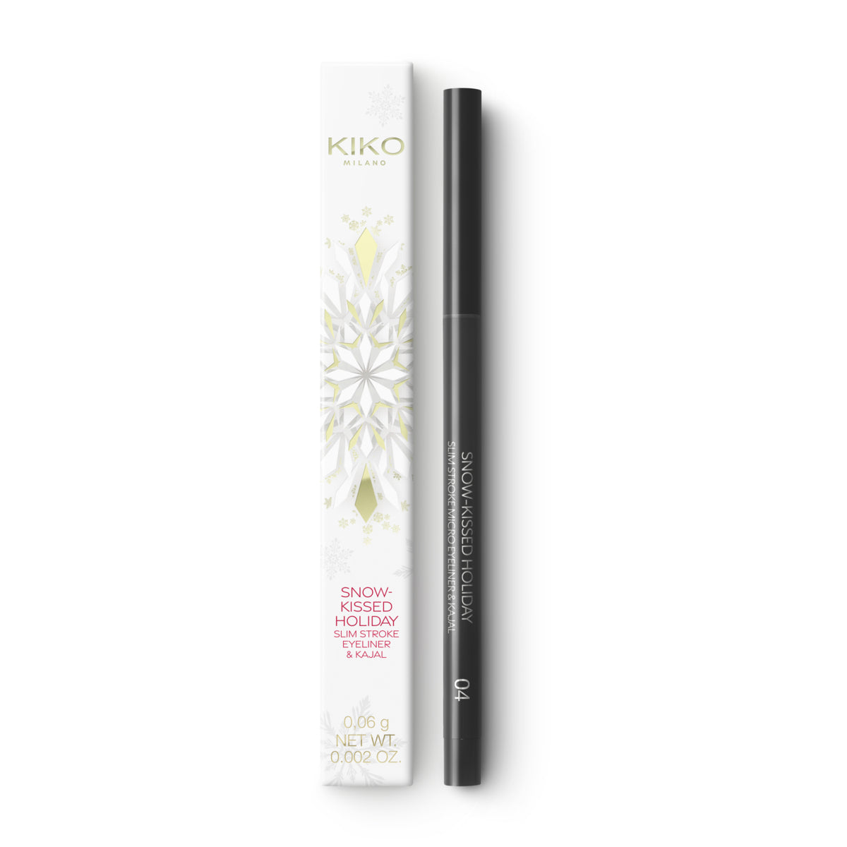 Snow-Kissed Holiday Slim Stroke Micro Eyeliner & Kajal - 90000539_KC000001160004B_04 Black slalom_KC000001160004B_04_03